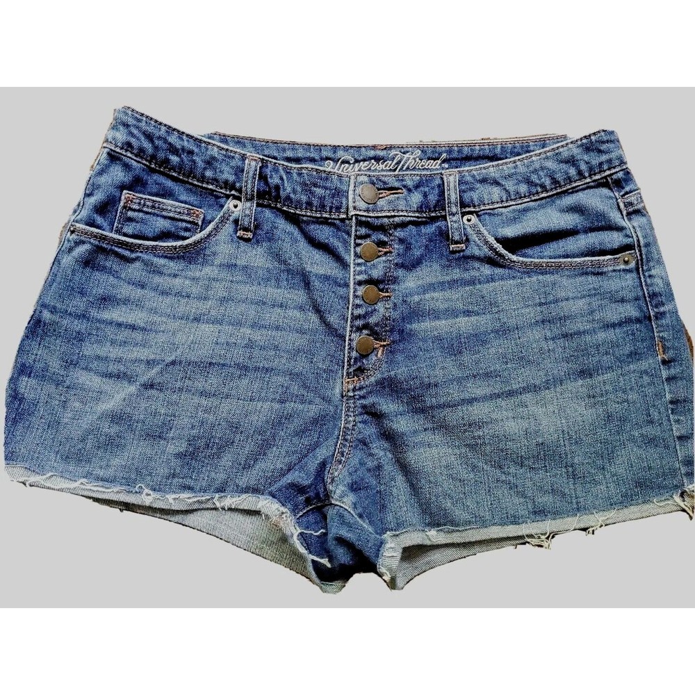 New~UNIVERSAL THREAD High Rise/Shortie Jeans HOT PANTS~10/30R CutOffs 4/Button
